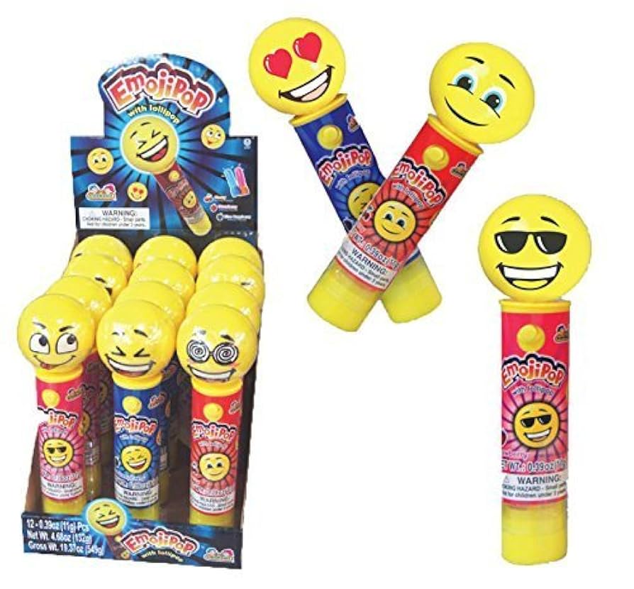 ☺︎♥︎♥︎ Amazon.com : Kidsmania Laser Pop Emoji Pop with Lollipops